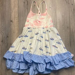 Sweet Honey Toddler Girl’s Sailboat Dress, Size 3T